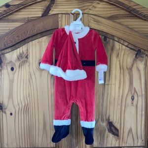 Baby Carters 2 piece Santa suit hat size 9 months - NWT